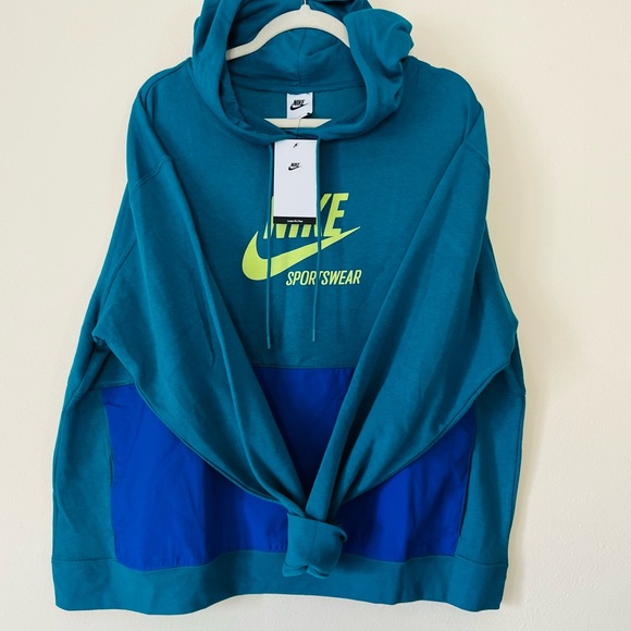 New Nike Heritage Fleece Pullover Hoodie top - Picture 3 of 7